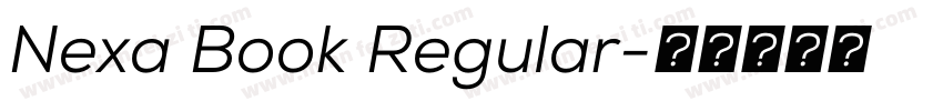 Nexa Book Regular字体转换